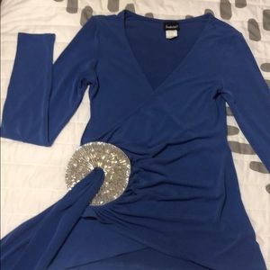 Royal blue blouse
